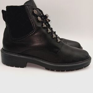 Aquatalia Linda Leather Combat Boot size 8.5